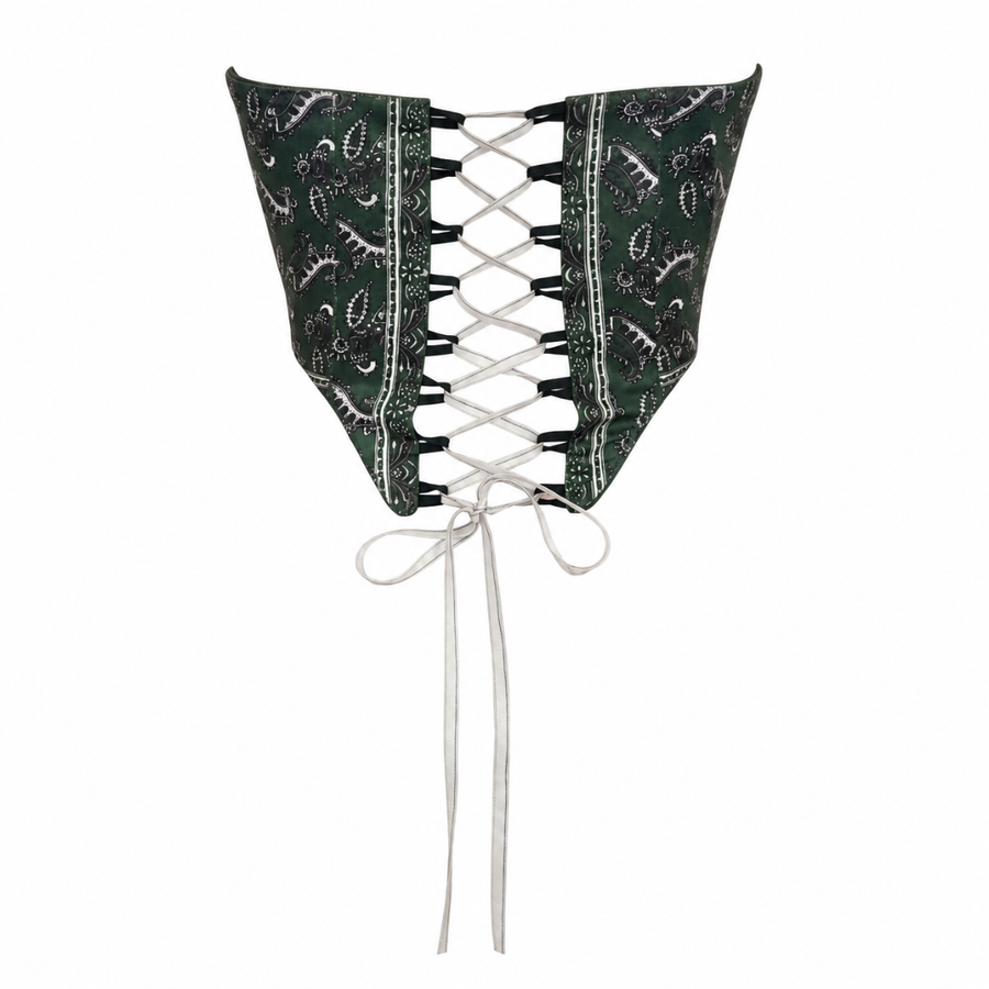 Paisley Corset Verde | Samira & Regeane